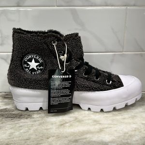 BNWT Converse Chuck Taylor CTAS Move High Gray Sherpa Womens Platform Sneakers 8